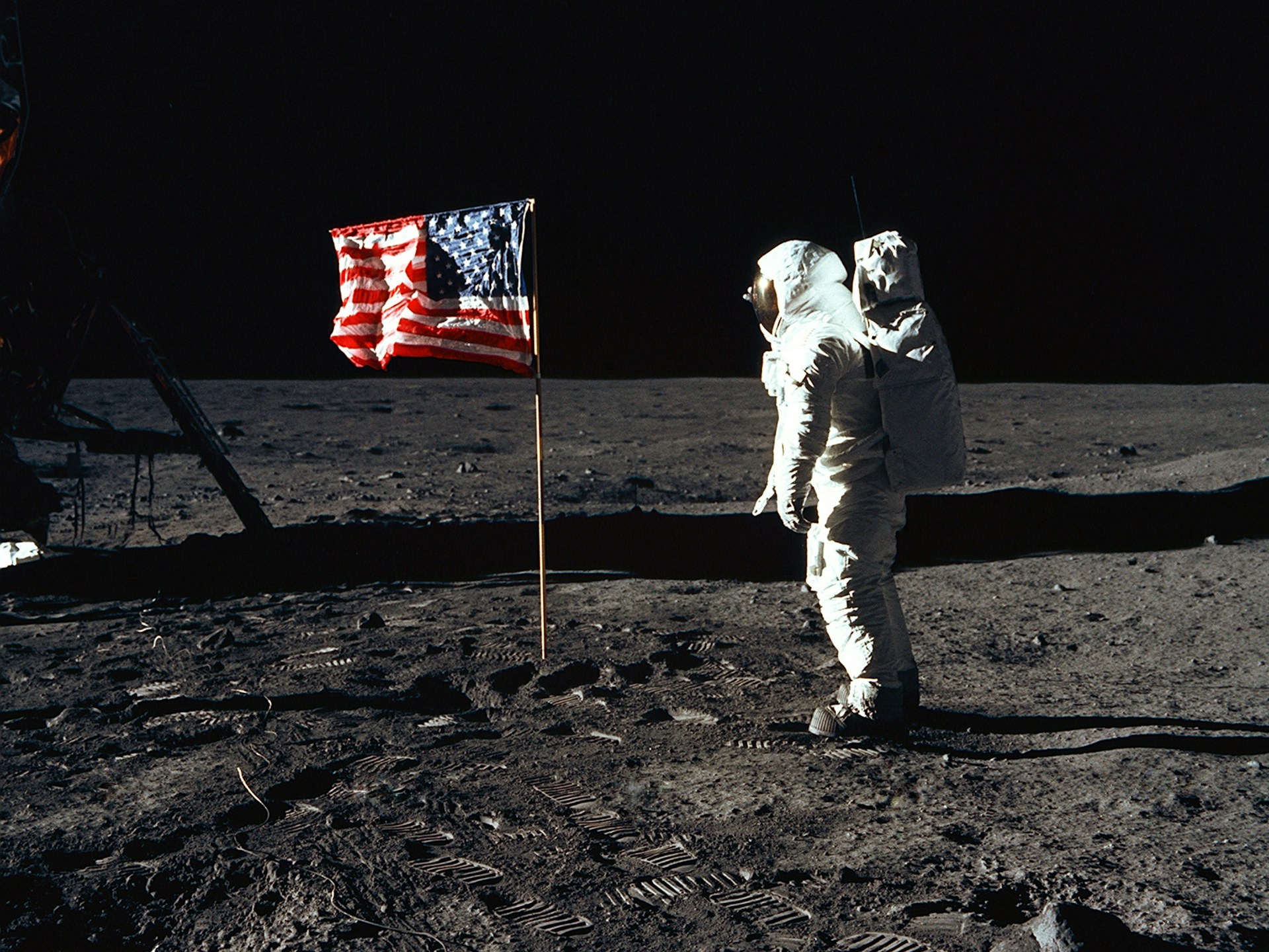 Buzz Aldrin on the surface of the moon is our inspiration for space flight