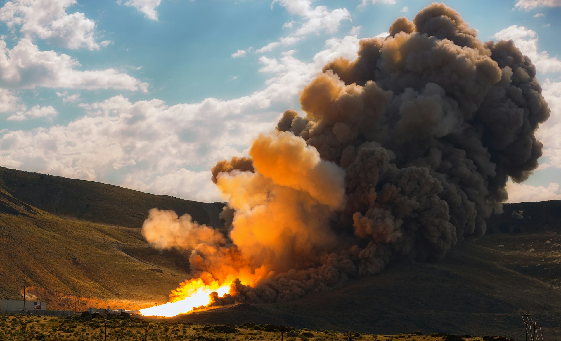 SpaceB rocket engine testing conducted in 2020